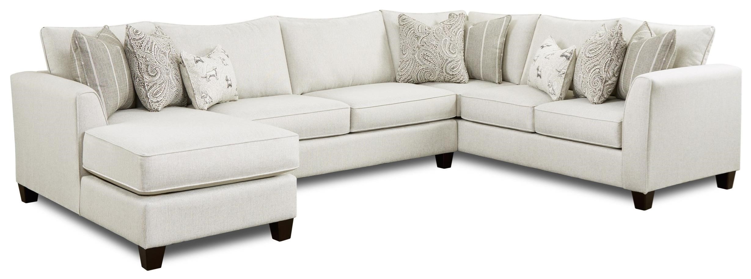 3-Piece Sectional with Chaise